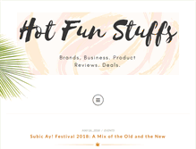 Tablet Screenshot of hotfunstuffs.com